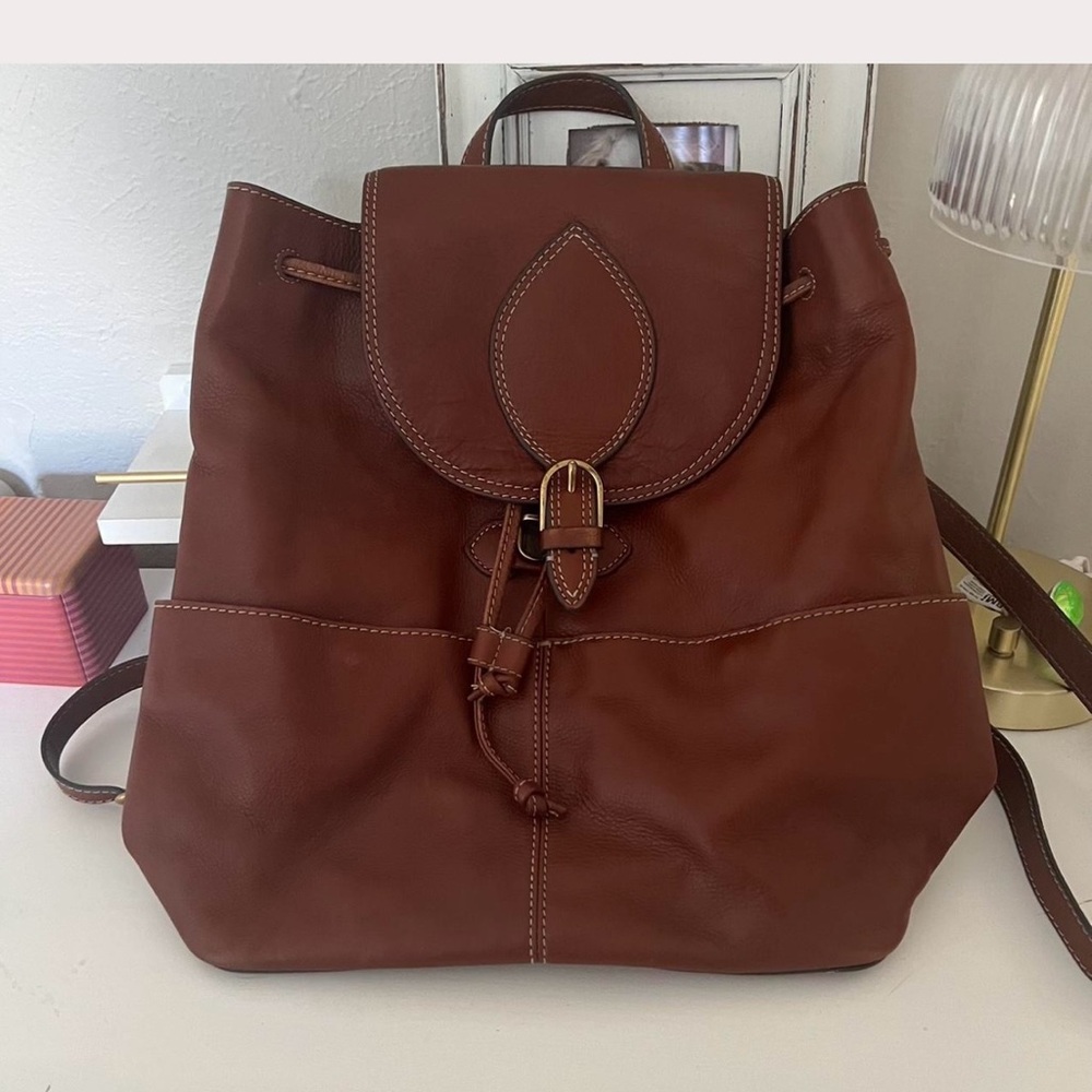 Leather Fossil Backpack